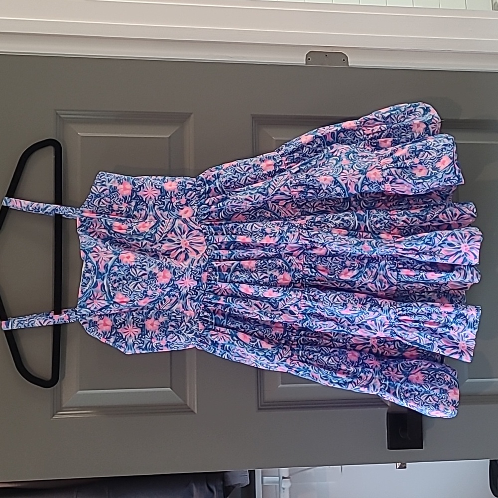 Lilly Pulizter blue and pink dress